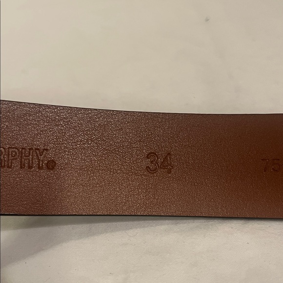 Johnston & Murphy Belt sz 34 Black Genuine Leather lizard embossed dress casual - Picture 7 of 7